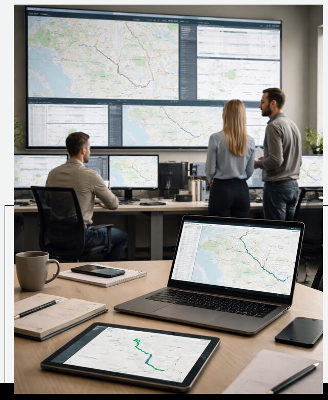 Трекинг грузов и Fleet Management, мониторинг автопарка в Тюмени